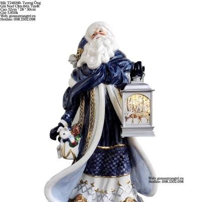 TƯỢNG ÔNG GIÀ NOEL CẦM ĐÈN TUYẾT